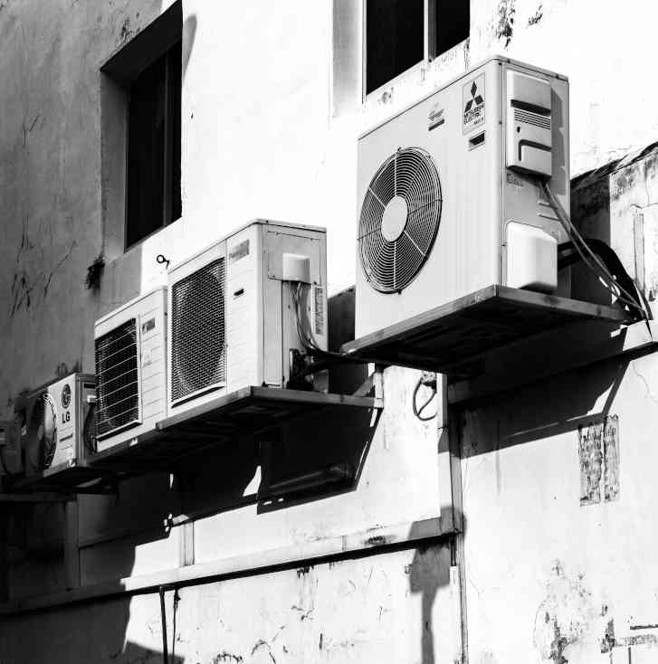 Air conditioning units outside building